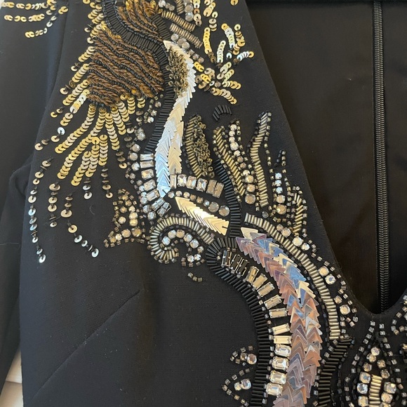 Roberto Cavalli Strech Embellished Plunge Neck - Picture 8 of 11